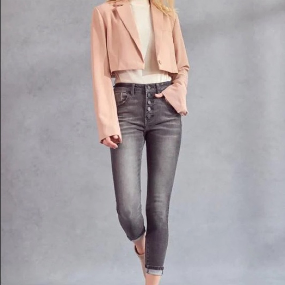 KanCan Button Fly Grey Jeans